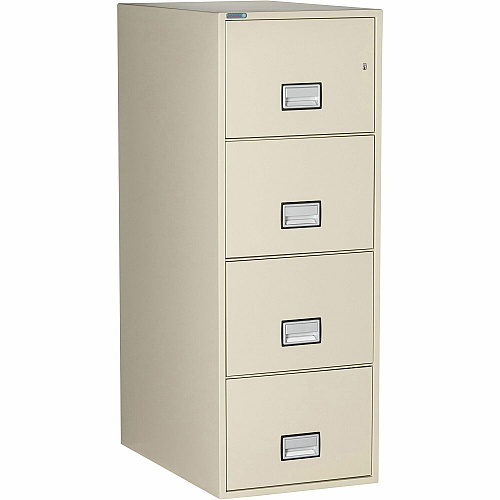 Phoenix World Class Vertical File - 4-Drawer 19.9" Width x 31" Depth x 54" Height - 4 x Drawer(s) for File - Legal - Vertical - Fire Resistant, Explosion Resistant, Impact Resistant, Security Lock - Putty - 1 Each (LGL4W31P)