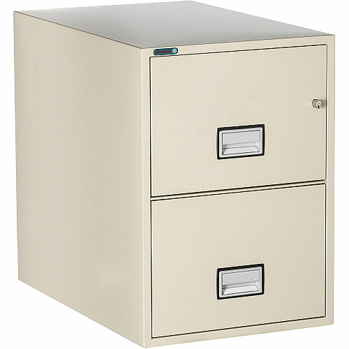 Phoenix World Class Vertical File - 2-Drawer 19.9" Width x 31" Depth x 28" Height - 2 x Drawer(s) for File - Legal - Vertical - Fire Resistant, Explosion Resistant, Impact Resistant, Security Lock - Putty - 1 Each (LGL2W31P)