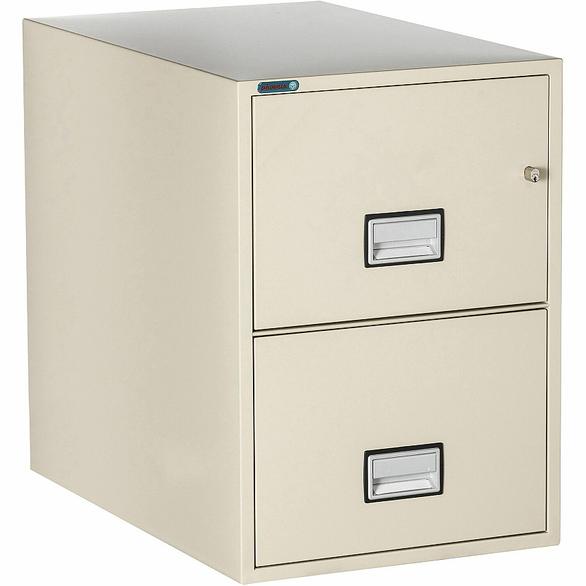Phoenix World Class Vertical File - 2-Drawer 19.9" Width x 31" Depth x 28" Height - 2 x Drawer(s) for File - Legal - Vertical - Fire Resistant, Explosion Resistant, Impact Resistant, Security Lock - Putty - 1 Each (LGL2W31P)