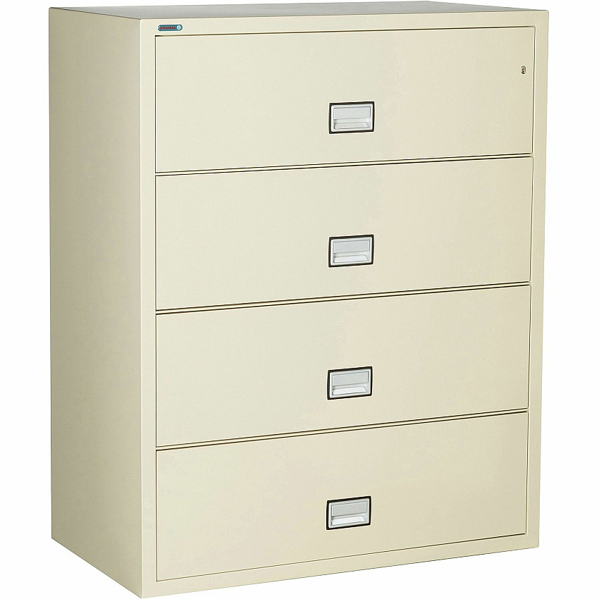 Phoenix World Class Lateral File - 4-Drawer 44" Width x 23.6" Depth x 54.7" Height - 4 x Drawer(s) for File - Lateral - Fire Resistant, Explosion Resistant, Impact Resistant, Security Lock - Putty - 1 Each (LAT4W44P)