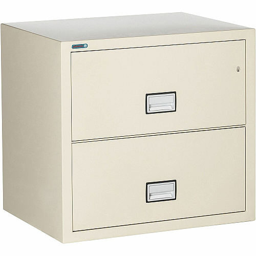 Phoenix World Class Lateral File - 2-Drawer 31" Width x 23.6" Depth x 28.8" Height - 2 x Drawer(s) for File - Lateral - Fire Resistant, Explosion Resistant, Impact Resistant, Security Lock - Putty - 1 Each (LAT2W31P)