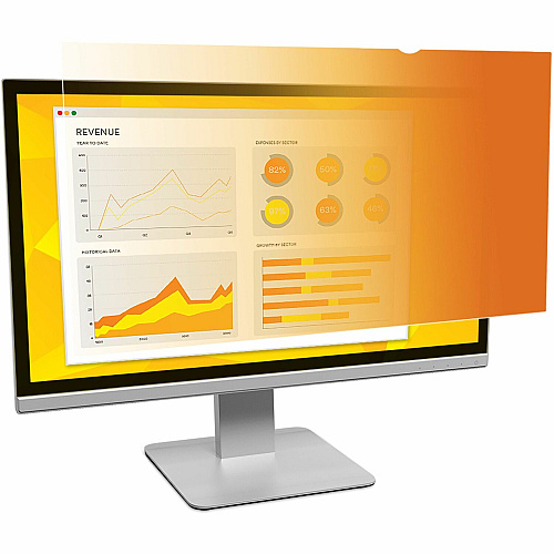 3M Gold Privacy Filter Gold, Glossy For 23" Widescreen LCD Monitor - 16:9 - Scratch Resistant, Dust Resistant - 1 Each (GF230W9B)