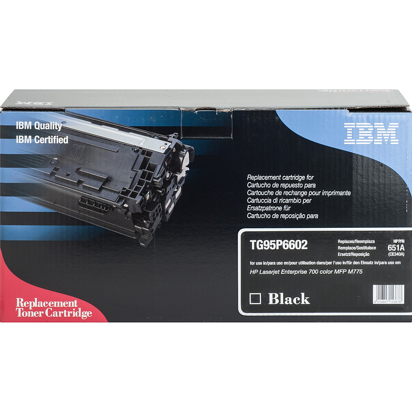 IBM Remanufactured Laser Toner Cartridge - Alternative for HP 507A (CE340A, CE400A) - Black - 1 Each 13500 Pages (TG95P6602)