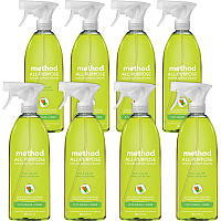 Method All-Purpose Cleaner 28 fl oz (0.9 quart) - Lime + Seasalt Scent - Non-toxic, Triclosan-free - Lime - 8 / Carton (01239)