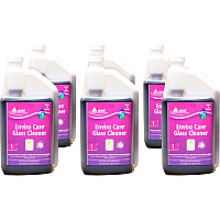 Rochester Midland RMC Enviro Care Glass Cleaner Concentrate - 32 fl oz (1 quart) - Bio-based, Streak-free, Ammonia-free, Alcohol-free - Purple - 6 / Carton (12001014CT)