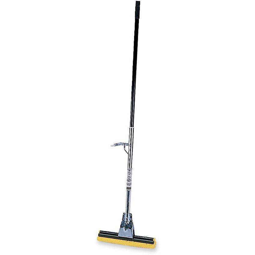 Rubbermaid Commercial 12" Head Steel Sponge Mop 12" Width Cellulose Head Steel Handle - Refillable - Bronze - 6 / Carton (6435BZECT)