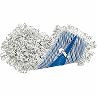 Rubbermaid Commercial Looped Fringe Finish Mop 5" Width x 18" Length - Rayon, Synthetic - 6 / Carton (E05200WHCT)