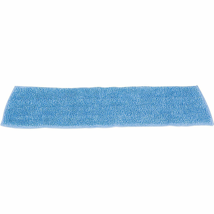 Rubbermaid Commercial Standard Microfiber Damp Mop 5" Width x 18" Length - MicroFiber, Polyester, MicroFiber - Blue - 12 / Carton (Q40900BL00CT)