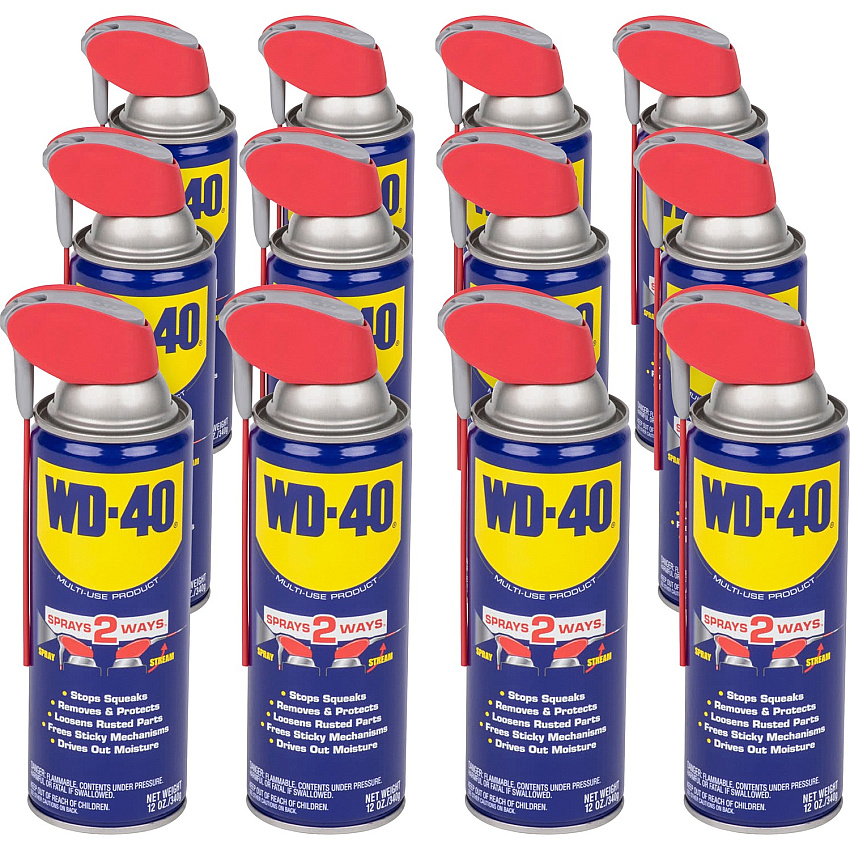 WD-40 Multi-use Product Lubricant 12 fl oz - Corrosion Resistant, Rust Resistant - 12 / Carton (490057CT)