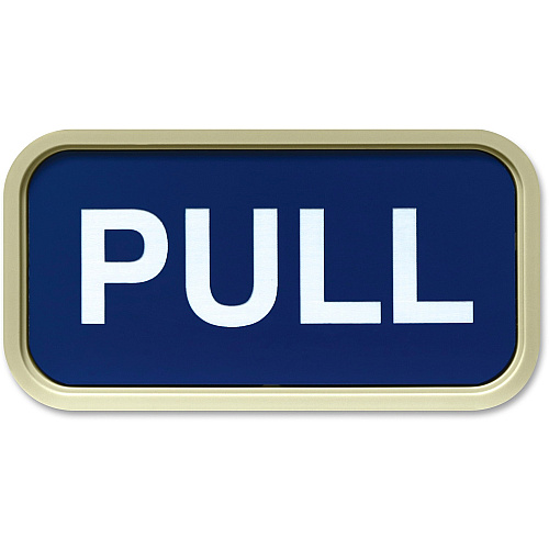 Xstamper Designer Framed Wall/Door Sign 4" Holding Width x 2" Holding Height - Rectangular Shape - Wall, Door - Rounded Corner - Plastic - Almond - 1 Each (G41)