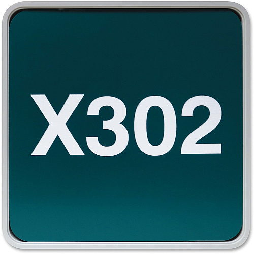 Xstamper Designer Framed Wall/Door Sign 6" Holding Width x 6" Holding Height - Square Shape - Wall, Door - Rounded Corner - Plastic - Gray - 1 Each (G62)