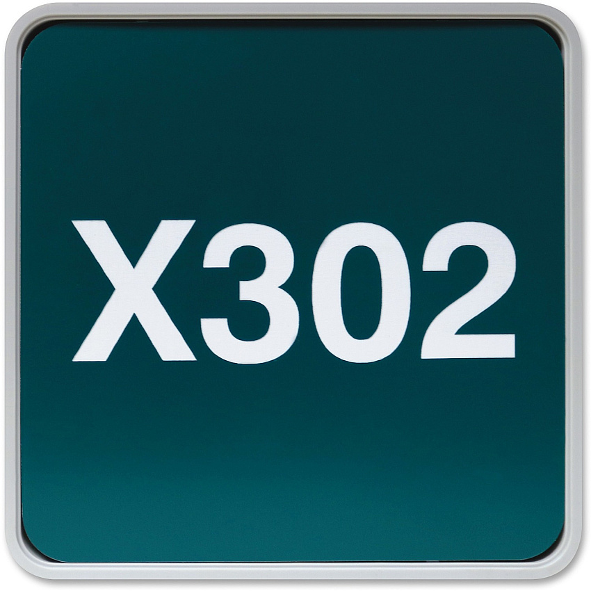 Xstamper Designer Framed Wall/Door Sign 6" Holding Width x 6" Holding Height - Square Shape - Wall, Door - Rounded Corner - Plastic - Gray - 1 Each (G62)