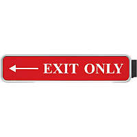 Xstamper Designer Double-sided Corridor Sign 10" Holding Width x 2" Holding Height - Rectangular Shape - Double Sided - Rounded Corner - Plastic - Gray - 1 Each (G82)