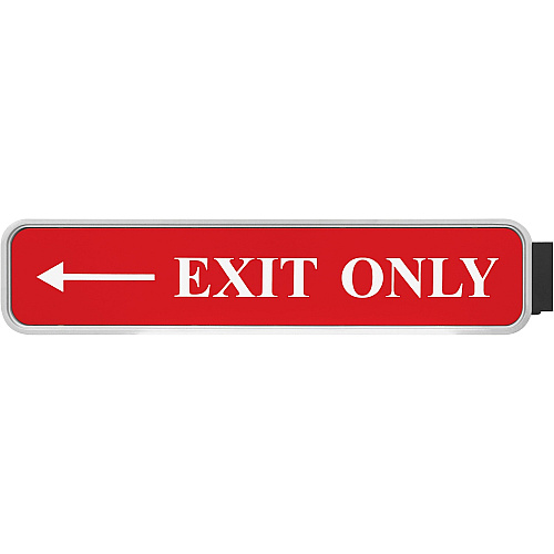 Xstamper Designer Double-sided Corridor Sign 10" Holding Width x 2" Holding Height - Rectangular Shape - Double Sided - Rounded Corner - Plastic - Gray - 1 Each (G82)