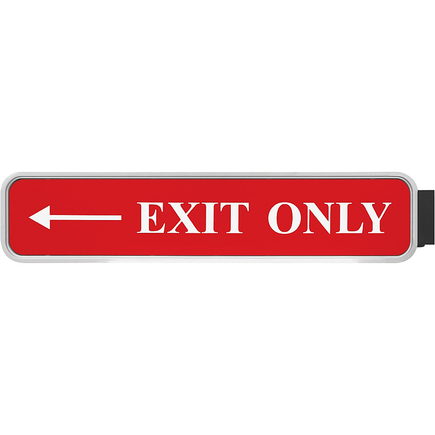 Xstamper Designer Double-sided Corridor Sign 10" Holding Width x 2" Holding Height - Rectangular Shape - Double Sided - Rounded Corner - Plastic - Gray - 1 Each (G82)