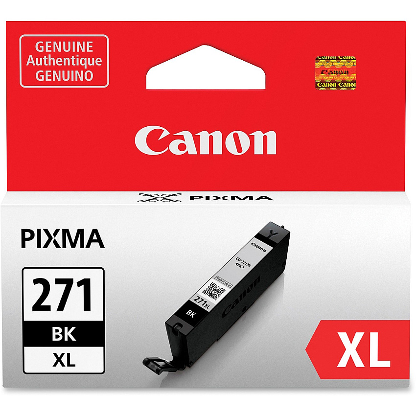 Canon CLI-271 Original Ink Cartridge Inkjet - High Yield - Black - 1 Each (CLI271XLBK)