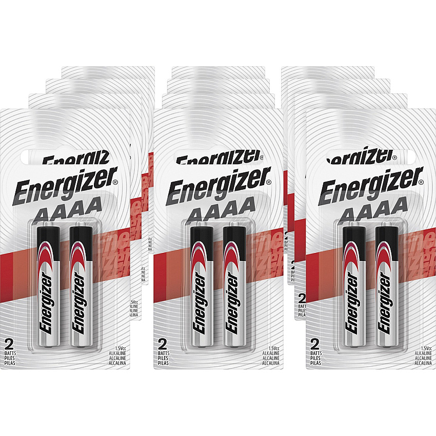 Energizer AAAA Battery 2-Packs For Multipurpose - AAAA - 2/Pack - 12 / Carton (E96BP2CT)