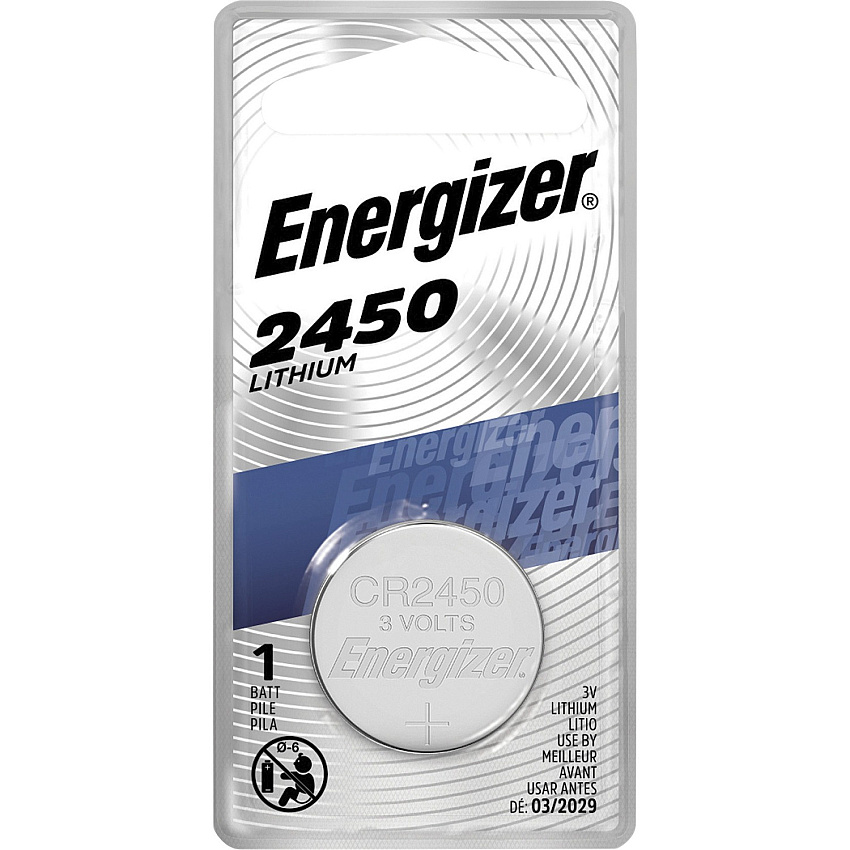 Energizer 2450 Lithium Coin Battery Boxes of 6 For Multipurpose - CR2450 - 3 V DC - 72 / Carton (ECR2450BPCT)