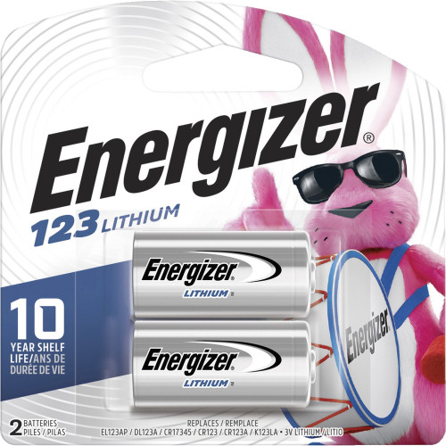 Energizer Lithium 123 3-Volt Battery (EL123APB2CT)