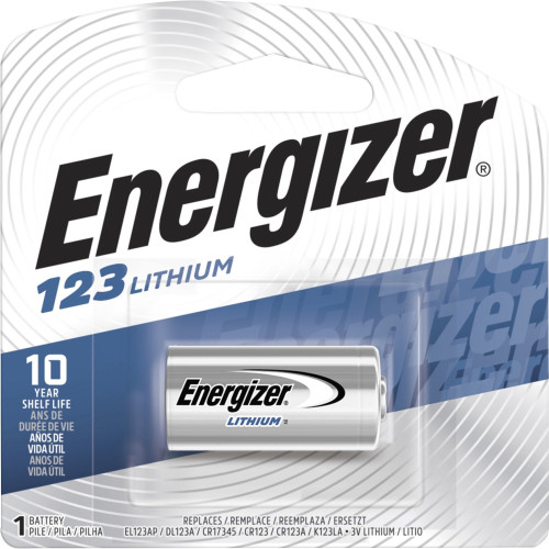 Energizer Lithium 123 3-Volt Battery (EL123APBPCT)