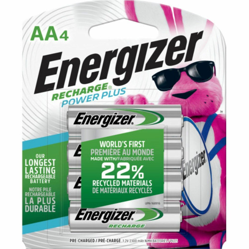 Energizer Recharge NiMH AA Batteries (NH15BP4CT)