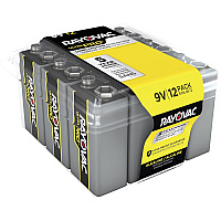 Rayovac 9-Volt Ultra-Pro Alkaline Battery, 12-Packs For Multipurpose - 9V - 9 V DC - 12/Pack - 12 / Carton (AL9V12PPJCT)