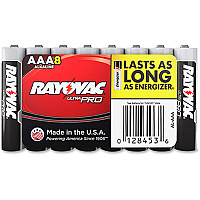 Rayovac Ultra Pro Alkaline AAA Battery 8-Packs For Multipurpose - AAA - 1.5 V DC - 8/Pack - 12 / Carton (ALAAA8JCT)