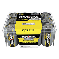 Rayovac Ultra Pro Alkaline C Battery 12-Packs For Multipurpose - C - 1.5 V DC - 12/Pack - 8 / Carton (ALC12PPJCT)