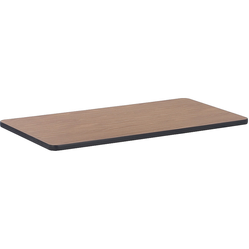 Lorell Classroom Activity Tabletop High Pressure Laminate (HPL), Medium Oak Rectangle Top - 24" Table Top Width x 48" Table Top Depth x 1.13" Table Top Thickness - Assembly Required - 1 Each (LLR99894)