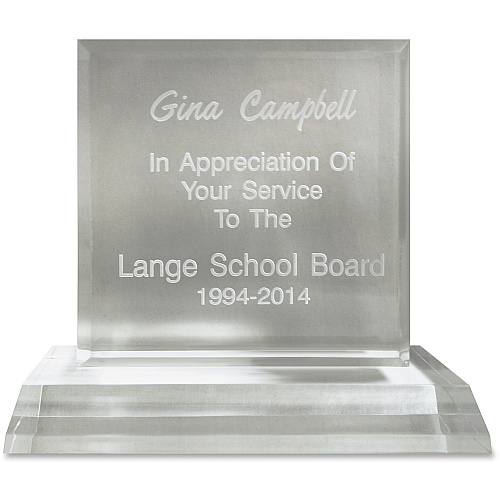 Xstamper Trinity Acrylic Award 5" Width x 4.8" Length - Laser Compatible - Assorted - Acrylic - 1 Each (A74)