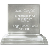 Xstamper Trinity Acrylic Award 6.5" Width x 6.3" Length - Laser Compatible - Assorted - Acrylic - 1 Each (A75)
