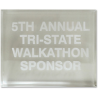 Xstamper Trinity Paperweight Acrylic Award 5" Width x 4" Length - Laser Compatible - Assorted - Acrylic - 1 Each (A82)