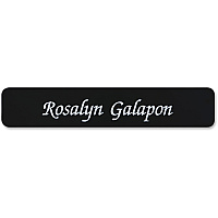Xstamper Designer Name Plate Only 10" Width x 2" Height - Rectangular Shape - Rounded Corner - Plastic - Assorted - 1 Each (G02)