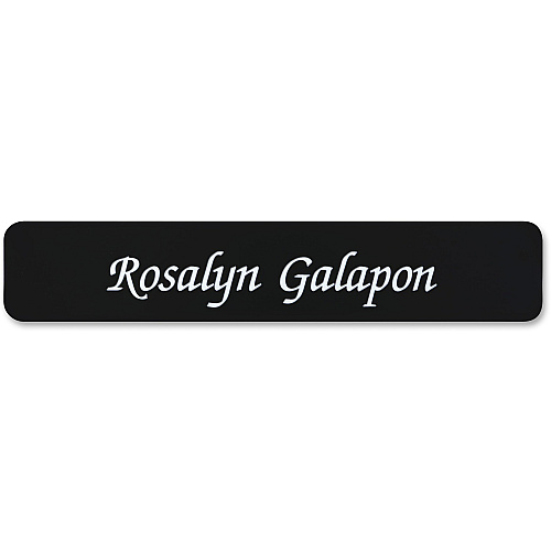 Xstamper Designer Name Plate Only 10" Width x 2" Height - Rectangular Shape - Rounded Corner - Plastic - Assorted - 1 Each (G02)