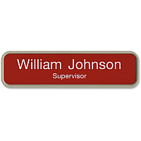 Xstamper Designer Framed Wall/Door Sign 8" Width x 2" Height - Rectangular Shape - Rounded Corner - Plastic - Almond - 1 Each (G31)