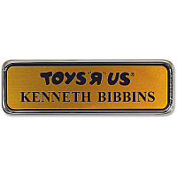 Xstamper Logo Frame Name Badge 1.5" Width x 3" Height - Rectangular Shape - Durable - Plastic - 1 Each (J63)