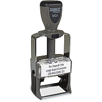 Xstamper ClassiX Self-inking Steel Message Stamp Message Stamp - 1.13