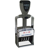 Xstamper ClassiX Self-inking Date Stamp Message/Date Stamp - 0.88