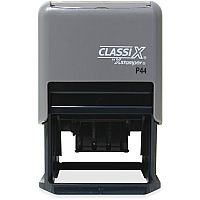 Xstamper ClassiX Self-inking Date Stamp Custom Message/Date Stamp - 6 Line(s) - 1.50
