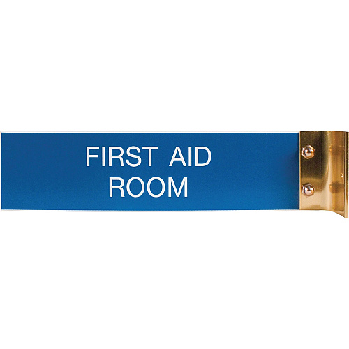 Xstamper Corridor Sign 8" Width x 2" Height - Rectangular Shape - Wall Mountable - Double Sided - Aluminum - 1 Each (W40)