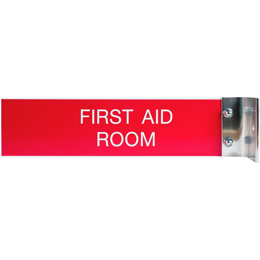 Xstamper Corridor Sign 8" Width x 2" Height - Rectangular Shape - Wall Mountable - Double Sided - Aluminum - 1 Each (W41)
