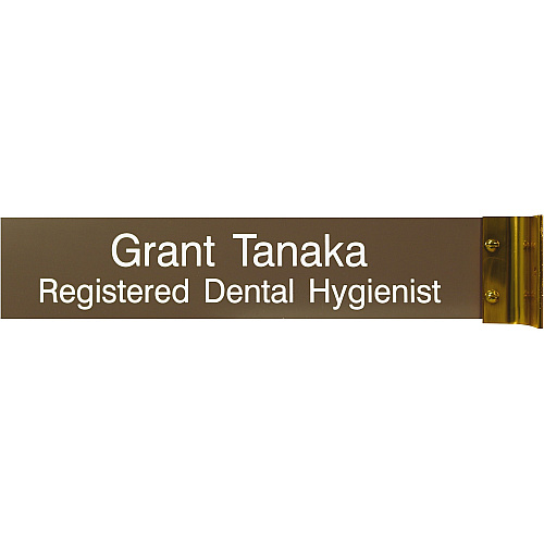 Xstamper Corridor Sign 10" Width x 2" Height - Rectangular Shape - Wall Mountable - Double Sided - Aluminum - 1 Each (W45)