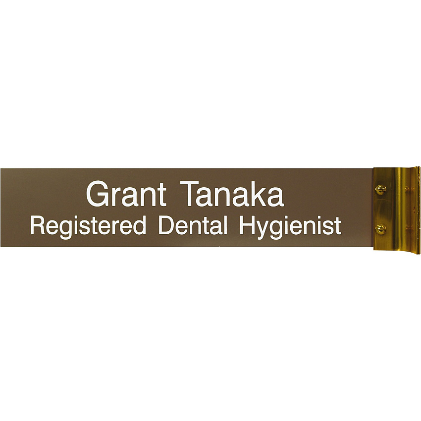 Xstamper Corridor Sign 10" Width x 2" Height - Rectangular Shape - Wall Mountable - Double Sided - Aluminum - 1 Each (W45)