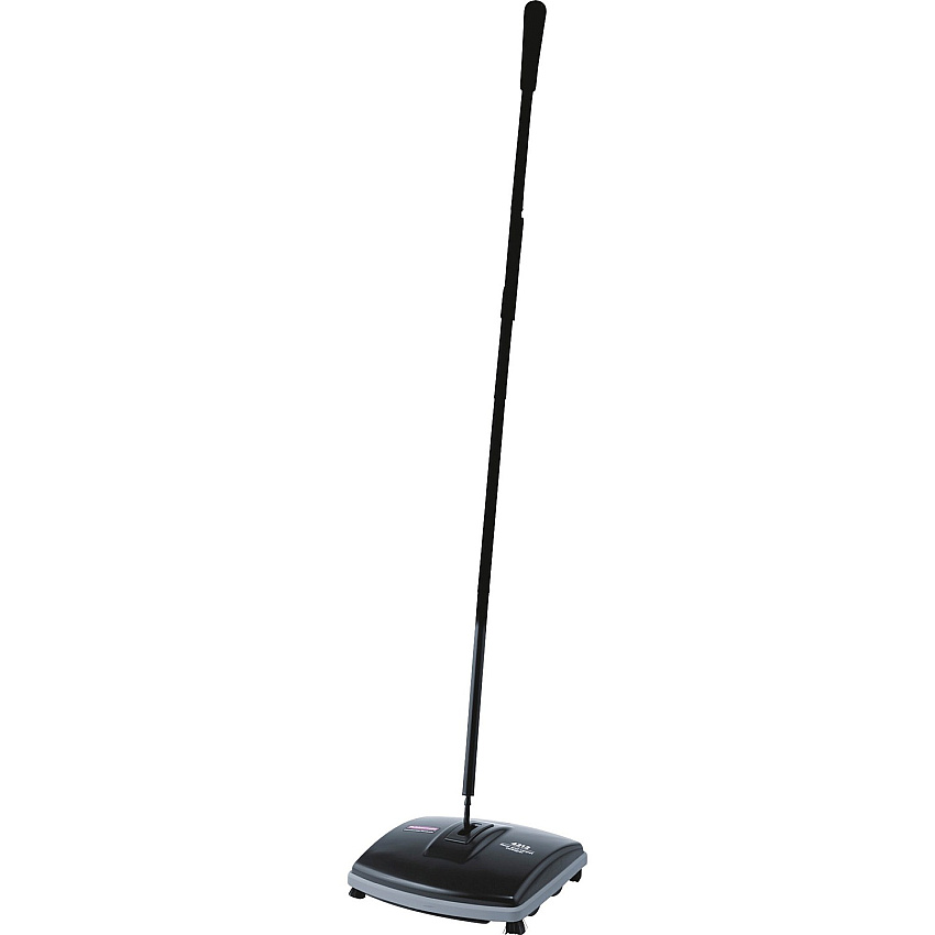 Rubbermaid Commercial Floor/Carpet Sweeper 6.50" Brush Face - 9.5" Overall Length - Plastic Handle - Gray - 4 / Carton (421288BKCT)