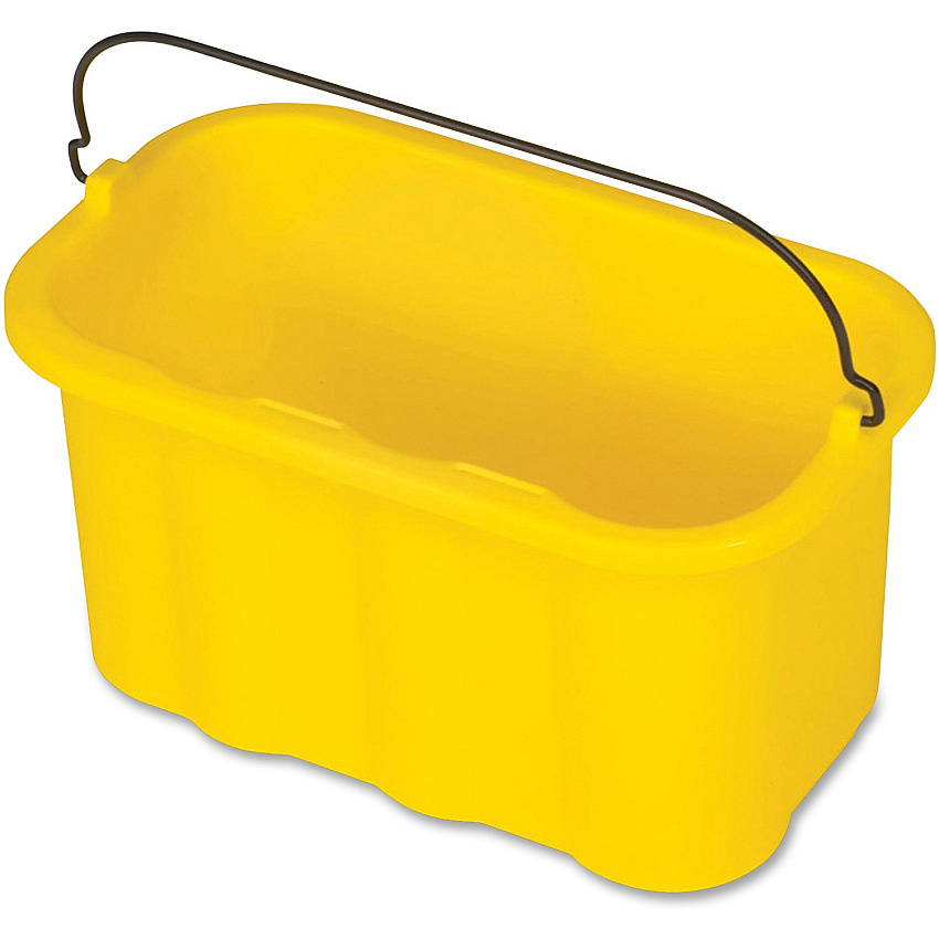 Rubbermaid Commercial 10-quart Sanitizing Caddy 2.50 gal - 8" x 14" x 7.5" - Yellow - 6 / Carton (9T8200YWCT)