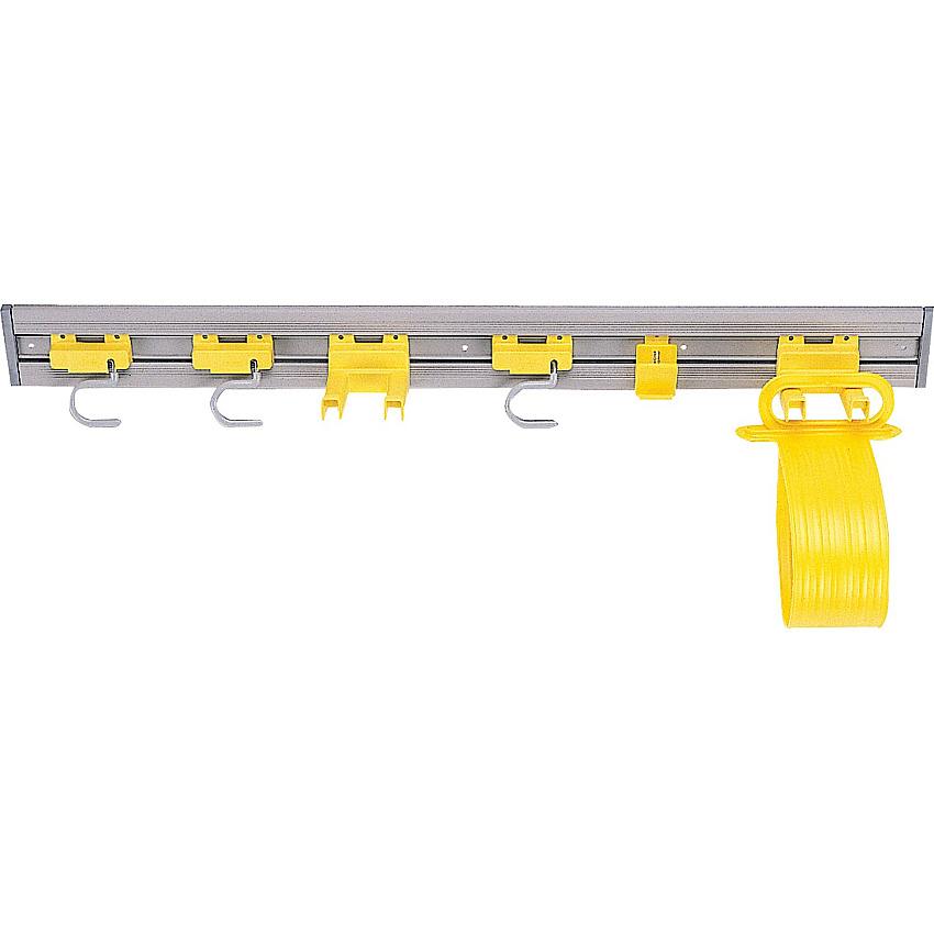 Rubbermaid Commercial Closet Organizer / Tool Holder 34" Length - Gray - 4 / Carton (199300CT)