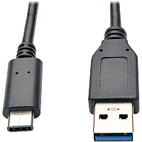 Eaton Tripp Lite Series USB-C to USB-A Cable (M/M), USB 3.2 Gen 2 (10 Gbps), Thunderbolt 3 Compatible, 3 ft. (0.91 m) 3 ft USB Data Transfer Cable for Smartphone, Tablet, Hard Drive, Notebook - First End: 1 x USB 3.1 Type C - Male - Second End (U428003G2)