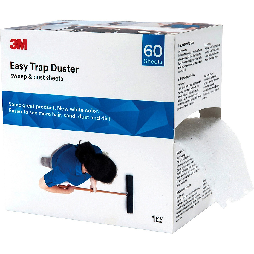 3M Easy Trap Duster System 6" Width - Fiber - White - 60/Box - 8 / Carton (59152WCT)