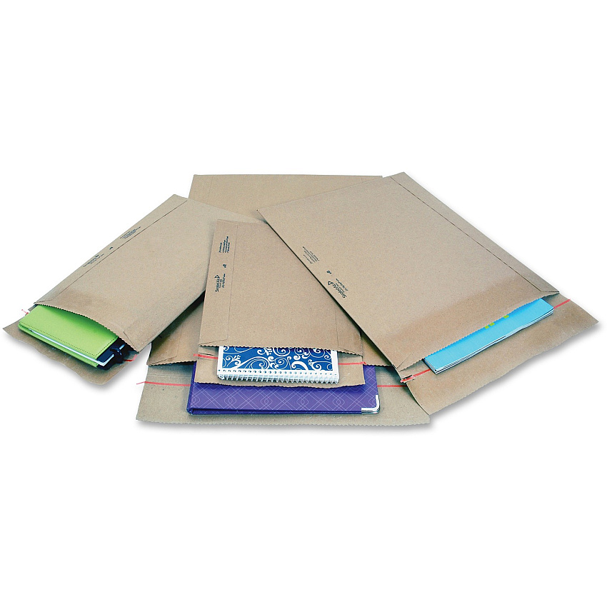 Jiffy Mailer Padded Self-seal Mailers Padded - #7 - 14 1/4" Width x 20" Length - Self-sealing - Natural - Kraft, Fiber - 25 / Carton (65381)