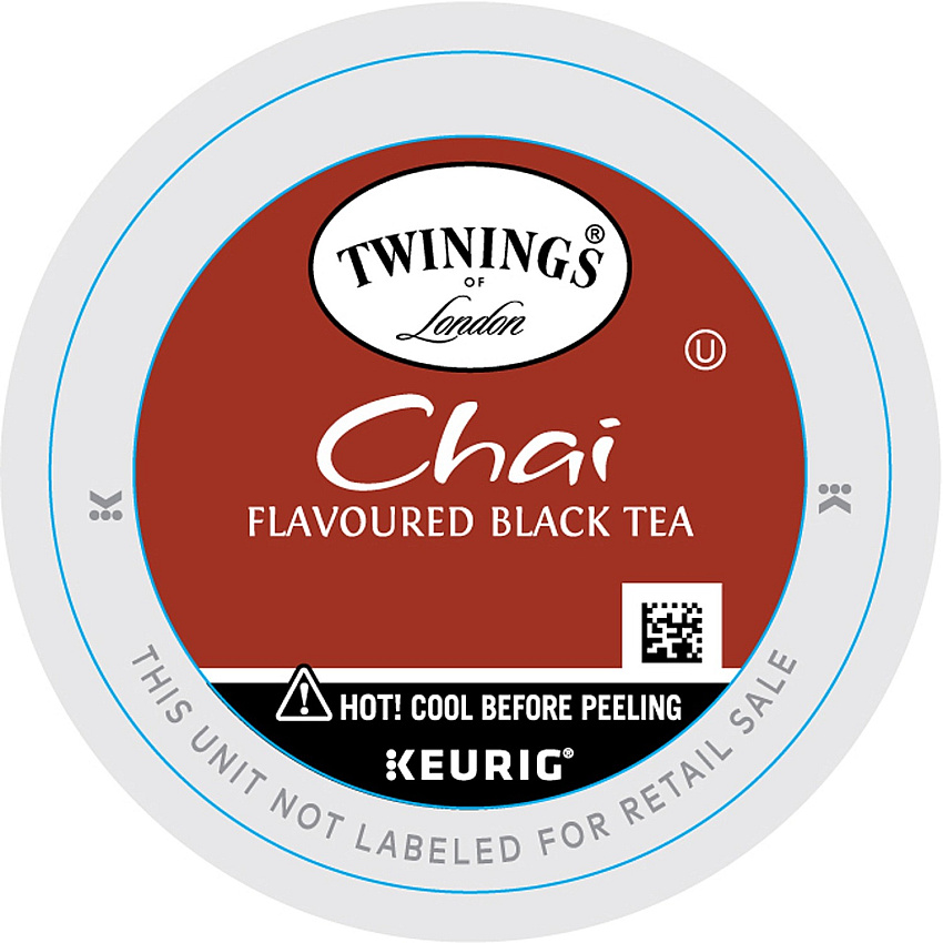 Twinings of London Chai Flavoured Black Tea K-Cup Black Tea - 24 / Box (09954)